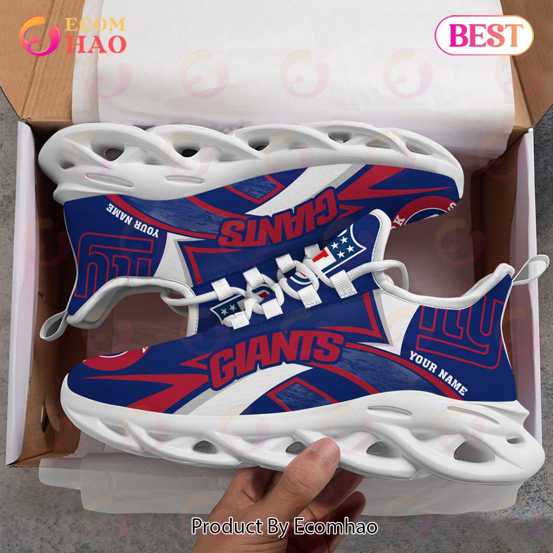 NFL Philadelphia Eagles Custom Name Personalized Max Soul Chunky Sneakers