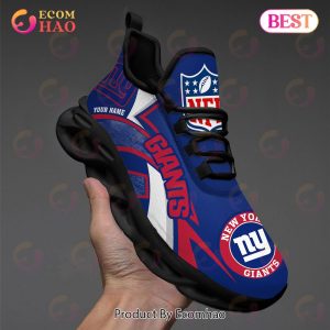 NFL New York Giants Custom Name Personalized Max Soul Chunky Sneakers