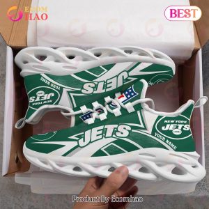 NFL New York Jets Custom Name Personalized Max Soul Chunky Sneakers