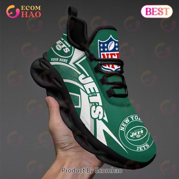 New York Jets Personalized New Premium Luxury NFL Max Soul Shoes Unique Gift  For Fans