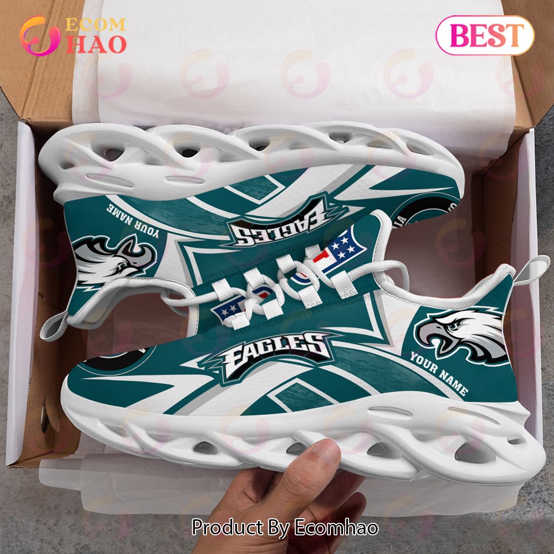 Philadelphia Eagles Personalized Name Clunky Sneakers Special