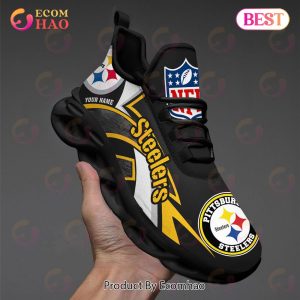 NFL Pittsburgh Steelers Custom Name Personalized Max Soul Chunky Sneakers