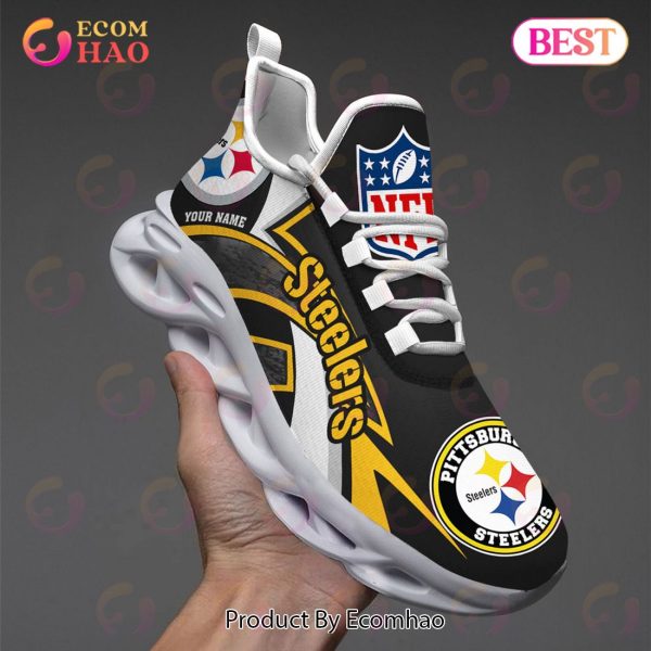 Nfl Pittsburgh Steelers Custom Name Max Soul Shoes Chunky Sneakers