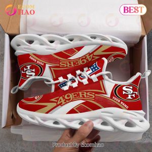 NFL San Francisco 49ers Custom Name Personalized Max Soul Chunky Sneakers