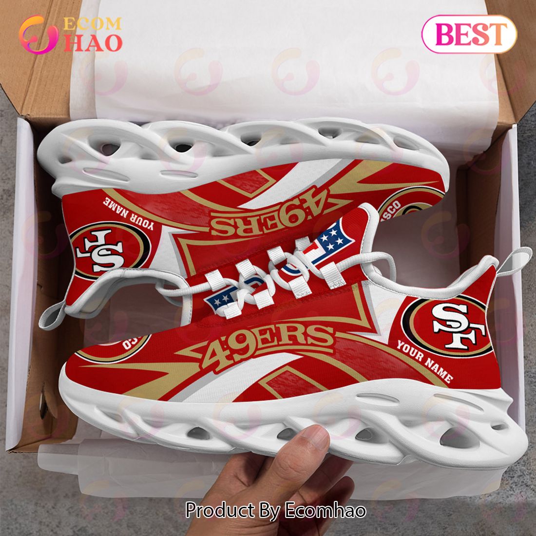 NFL Philadelphia Eagles Custom Name Personalized Max Soul Chunky Sneakers