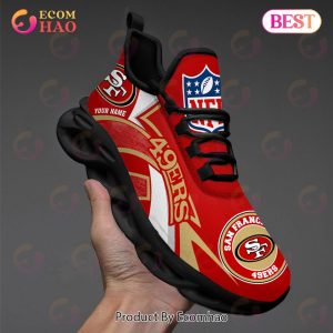 NFL San Francisco 49ers Custom Name Personalized Max Soul Chunky Sneakers
