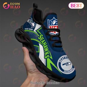 NFL Seattle Seahawks Custom Name Personalized Max Soul Chunky Sneakers