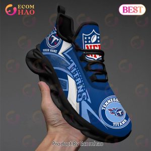 NFL Tennessee Titans Custom Name Personalized Max Soul Chunky Sneakers