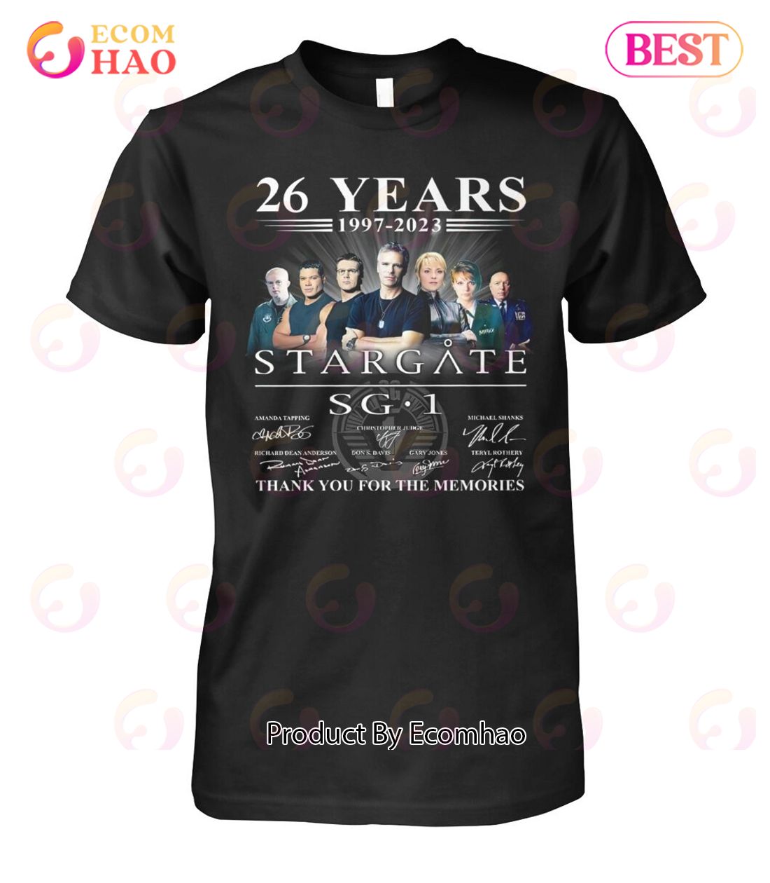 26 Years 1997 – 2023 Stargate SG-1 Thank You For The Memories T-Shirt