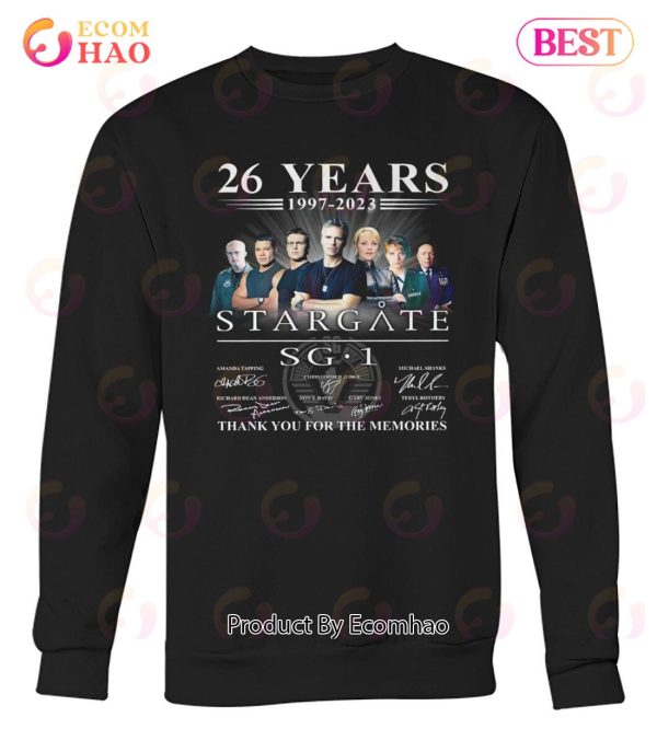 26 Years 1997 – 2023 Stargate SG-1 Thank You For The Memories T-Shirt