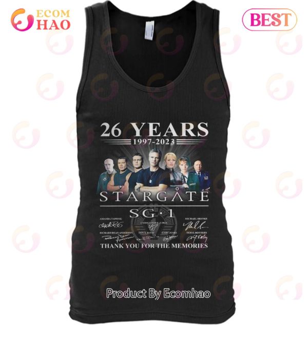 26 Years 1997 – 2023 Stargate SG-1 Thank You For The Memories T-Shirt