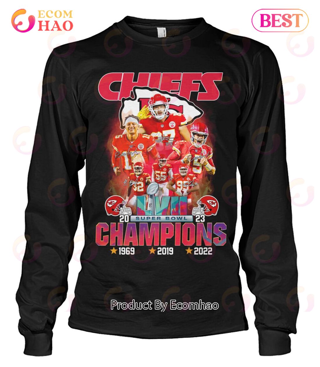 Chiefs Super Bowl LVII 2023 Champions T-Shirt - Ecomhao Store