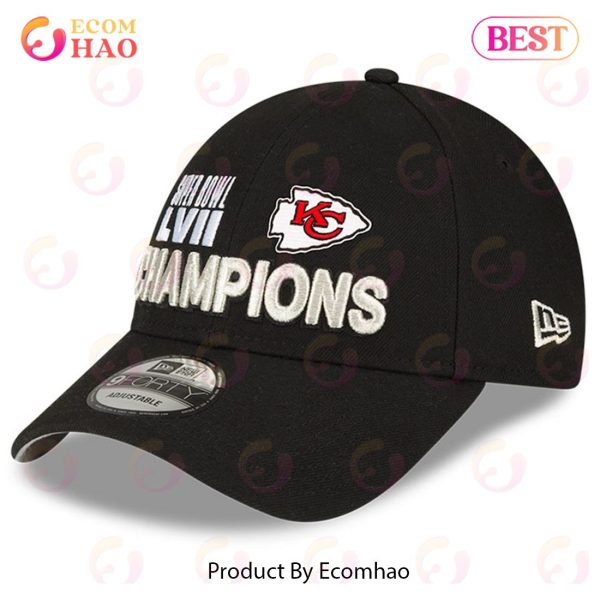 Super Bowl LVII Champions Kansas City Chiefs 9Forty Black Cap