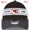 Super Bowl LVII Kansas City Chiefs Champions Black White Cap