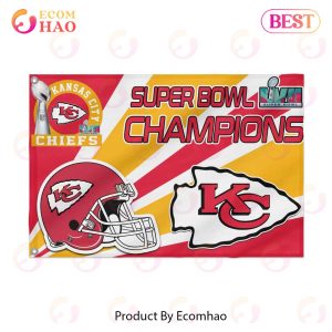 Super Bowl LVII Champions Kansas City Chiefs Flag