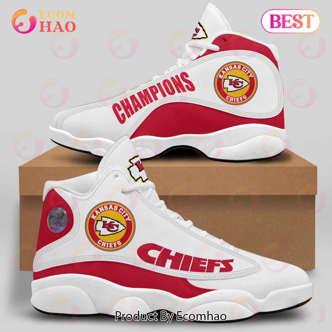 NFL Kansas City Chiefs AFC Champions Air Jordan 13 Shoes