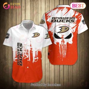 SALE NHL Men’s Anaheim Ducks Shirts Button-Down Short Sleeve