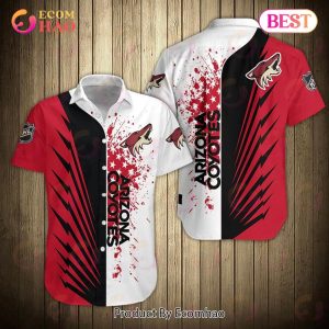 SALE NHL Men’s Arizona Coyotes Shirts Button-Down Short Sleeve