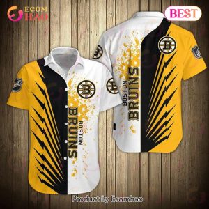 SALE NHL Men’s Boston Bruins Shirts Button Up Short Sleeve