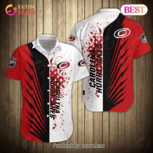 SALE NHL Men’s Carolina Hurricanes Shirts Button-Down Short Sleeve