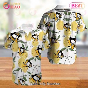 SALE NHL Pittsburgh Penguins Hawaiian Shirt Lemon Button Up