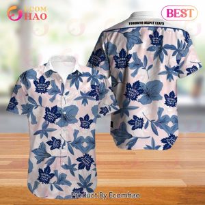 SALE NHL Toronto Maple Leafs Hawaiian Shirt Big Floral Button Up