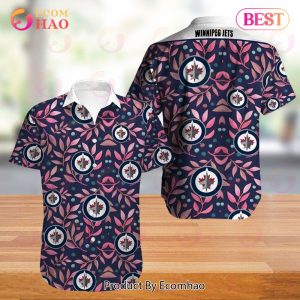 SALE NHL Winnipeg Jets Hawaiian Shirt Leaf Button Up