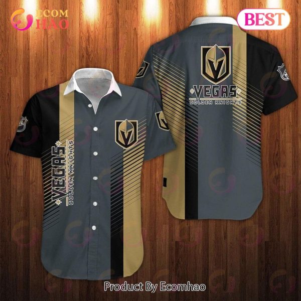 SALE NHL Men’s Vegas Golden Knights Shirt Striped Short Sleeve