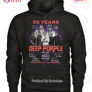 55 Years 1968 – 2023 Deep Purple Thank You For The Memories T-Shirt