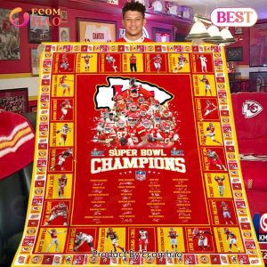 Super Bowl LVII Kansas City Chiefs Champions Quilt, Fleece Blanket