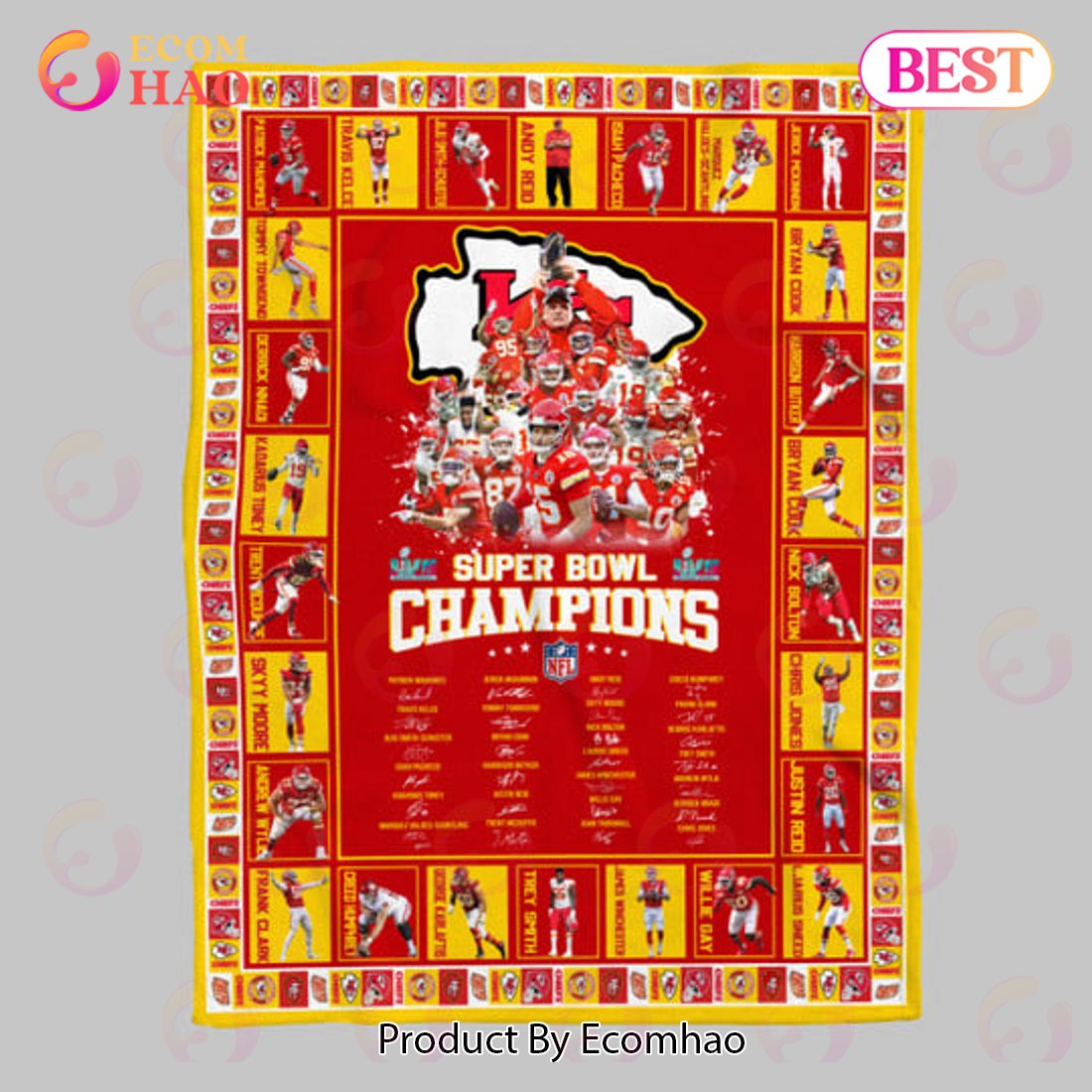 As Is NFL Super Bowl LVII Champions Chiefs 50x60 Throw