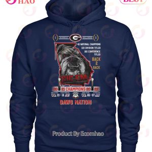 Georgia Bulldogs Sic Em Champions Dawg Nation T-Shirt