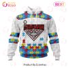 AFL Fremantle Dockers Autism Awareness Personalized Name & Number 3D Hoodie