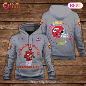 Skyy Moore Red And Gold Until I Am Dead And Cold Kansas City Chiefs Super Bowl Champion 2023 Unisex 3D Hoodie