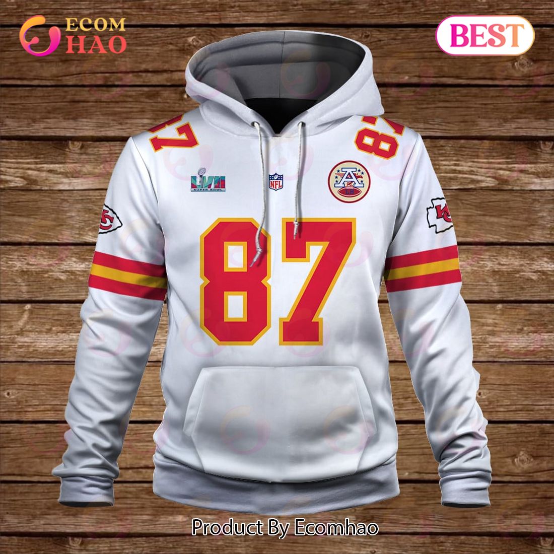 Travis Kelce Bring It Home Kansas City Chiefs Super Bowl Champion 2023 Unisex 3D Hoodie