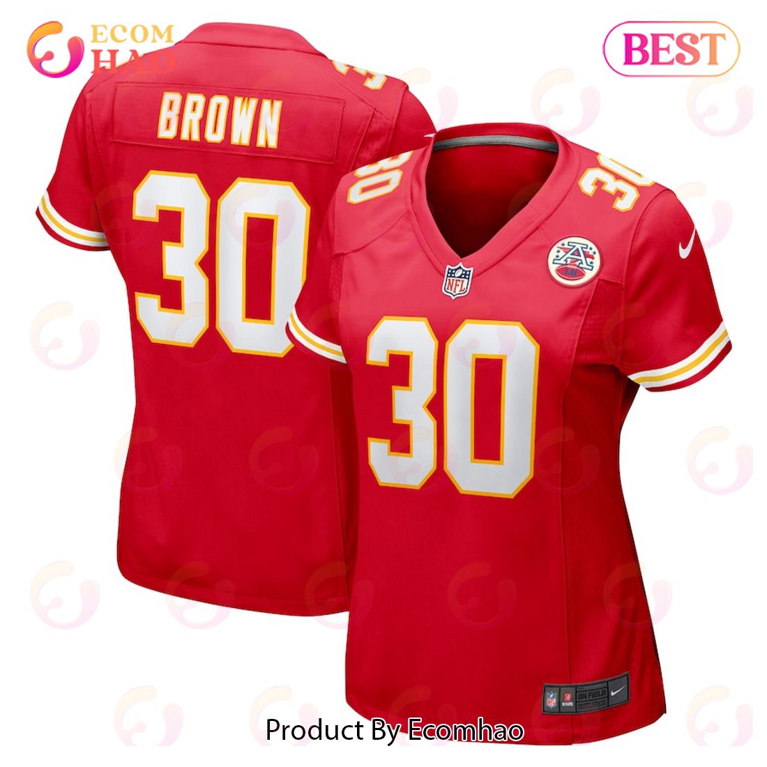 Alex Brown Kansas City Chiefs Nike Women's Game Jersey - Red Luxury Items