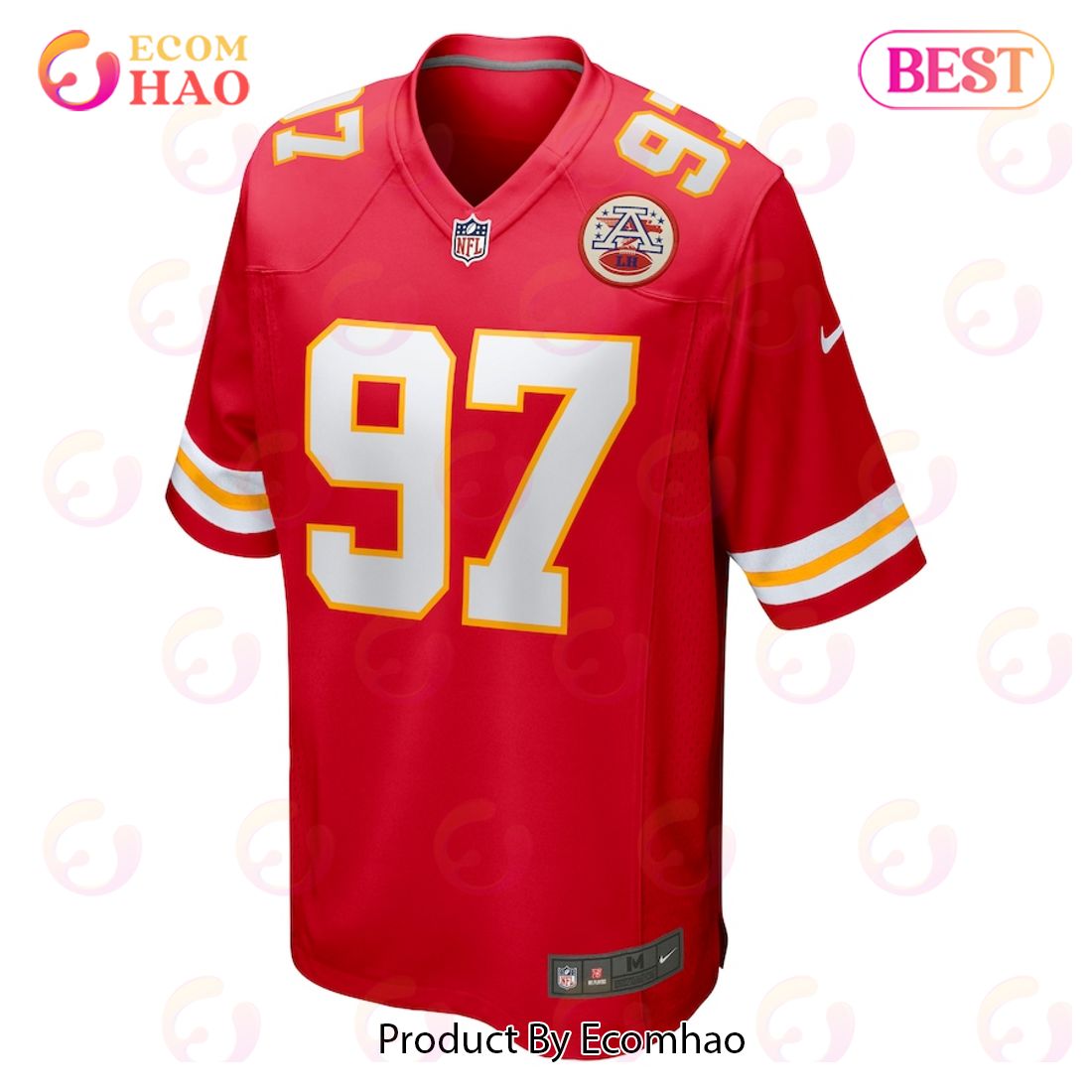 Alex Okafor Kansas City Chiefs Nike Game Jersey – Red Luxury Items