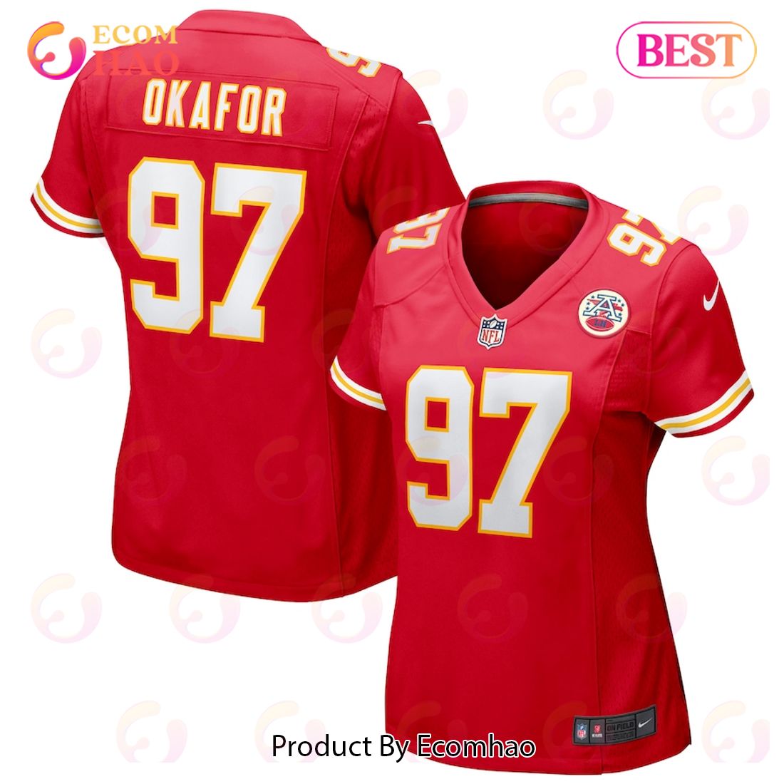 Alex Okafor Kansas City Chiefs Nike Women’s Game Jersey – Red Luxury Items