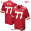 Andrew Wylie 77 Kansas City Chiefs Super Bowl LVII Champions 3 Stars Men Game Jersey – White Andrew Wylie 77 Kansas City Chiefs Super Bowl LVII Champions 3 Stars Men Game Jersey – White