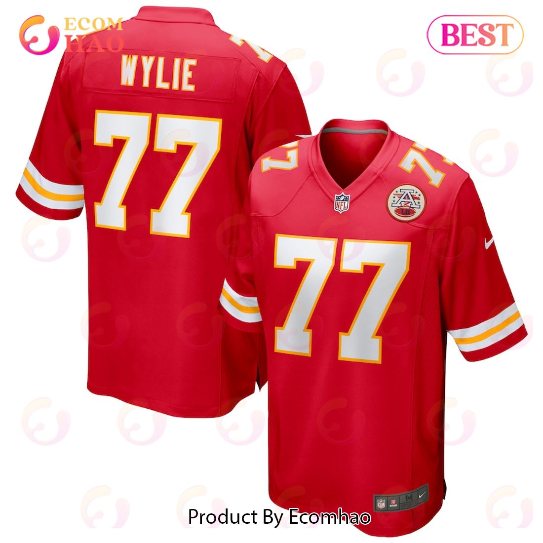 Andrew Wylie Kansas City Chiefs Nike Game Jersey – Red Luxury Items