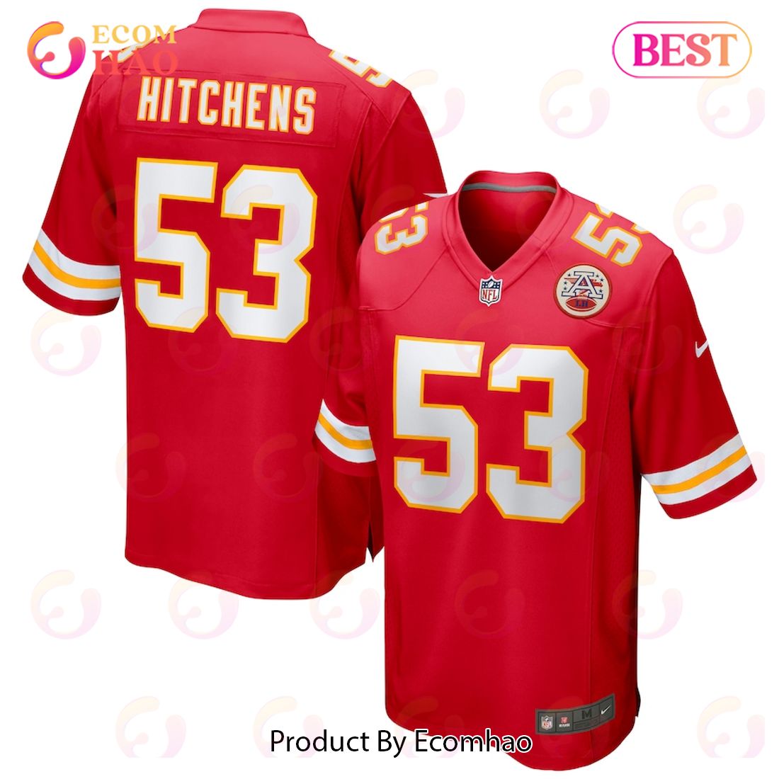 Anthony Hitchens Kansas City Chiefs Nike Game Jersey – Red Luxury Items