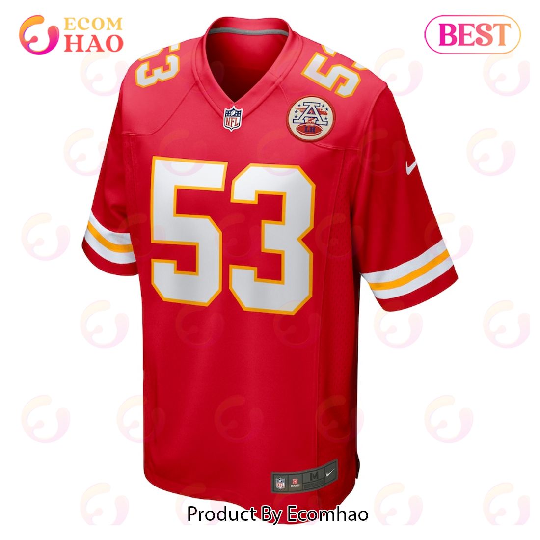 Anthony Hitchens Kansas City Chiefs Nike Game Jersey – Red Luxury Items