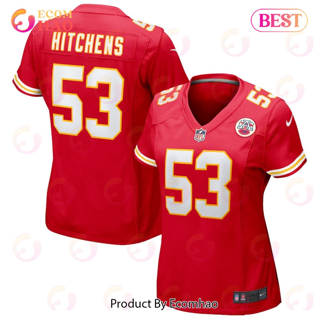 Anthony Hitchens Kansas City Chiefs Nike Women's Game Jersey - Red Luxury Items