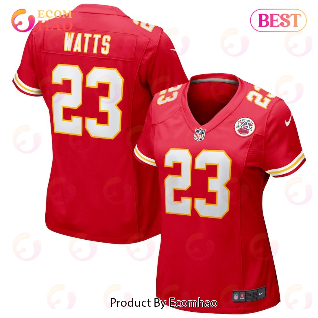 Armani Watts Kansas City Chiefs Nike Women's Game Jersey - Red Luxury Items