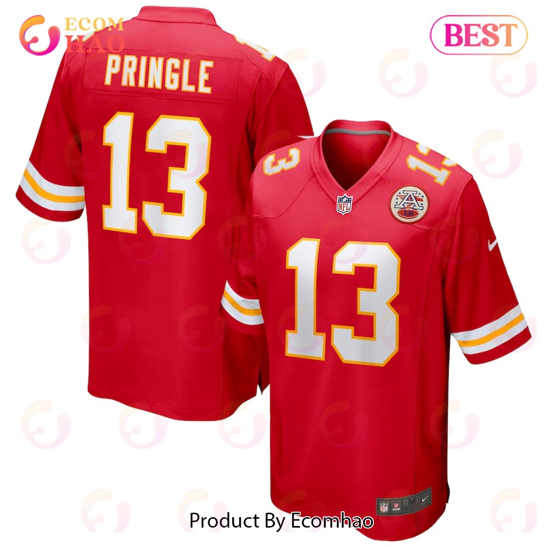 Byron Pringle Kansas City Chiefs Nike Game Jersey – Red Luxury Items