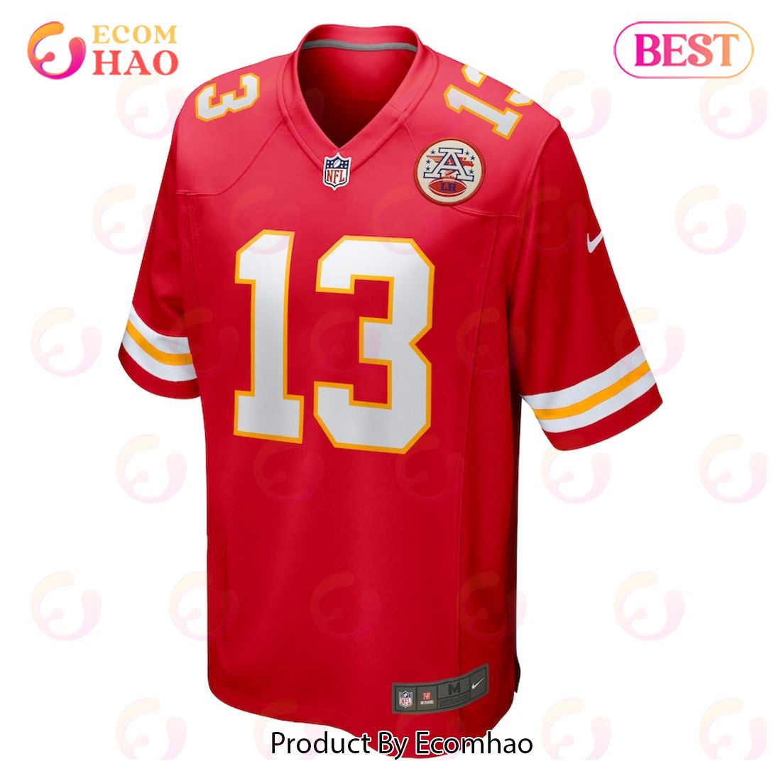 Byron Pringle Kansas City Chiefs Nike Game Jersey – Red Luxury Items