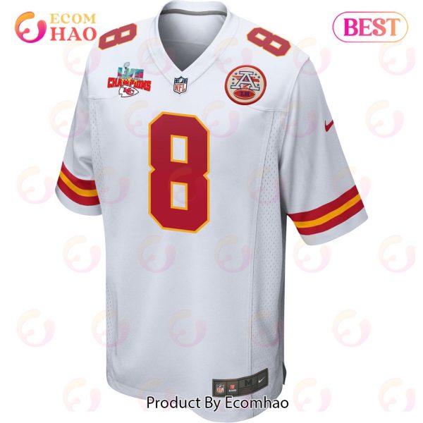 Kansas City Chiefs Nike Game Road Jersey - White - Mecole Hardman - Mens