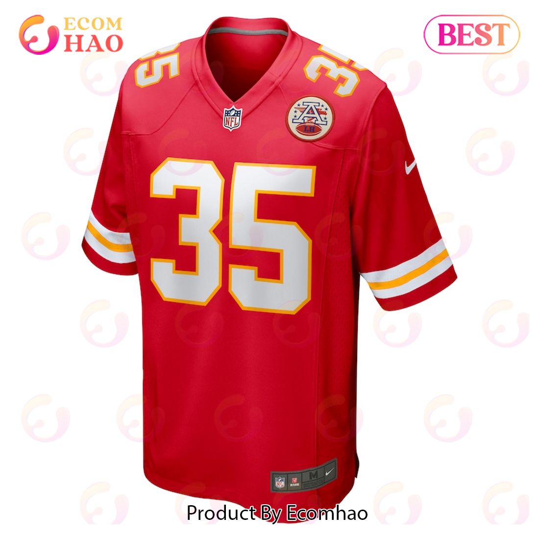 Charvarius Ward Kansas City Chiefs Nike Game Jersey – Red Luxury Items