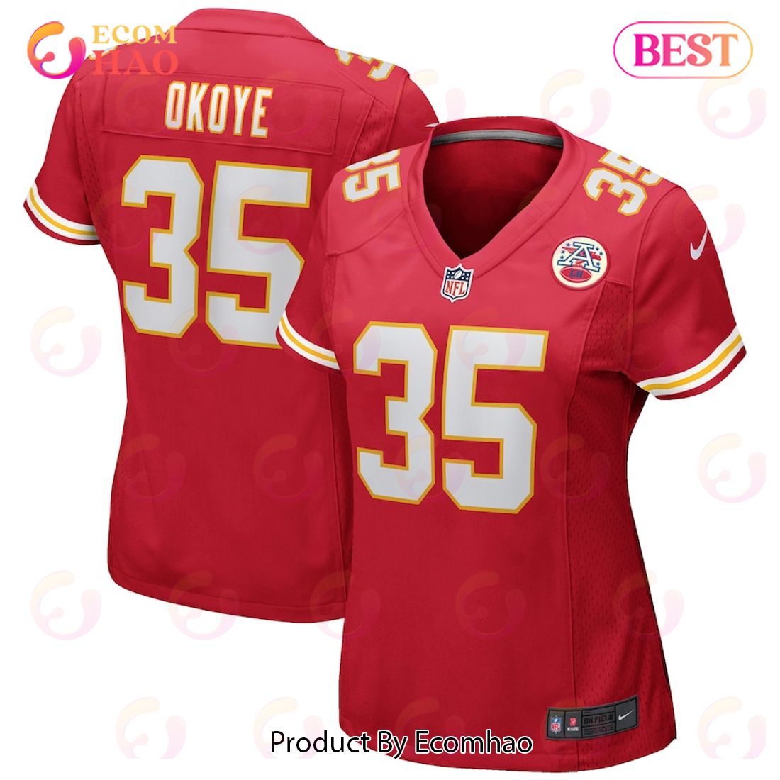 Christian Okoye Kansas City Chiefs Nike Women’s Game Retired Player Jersey – Red Luxury Items