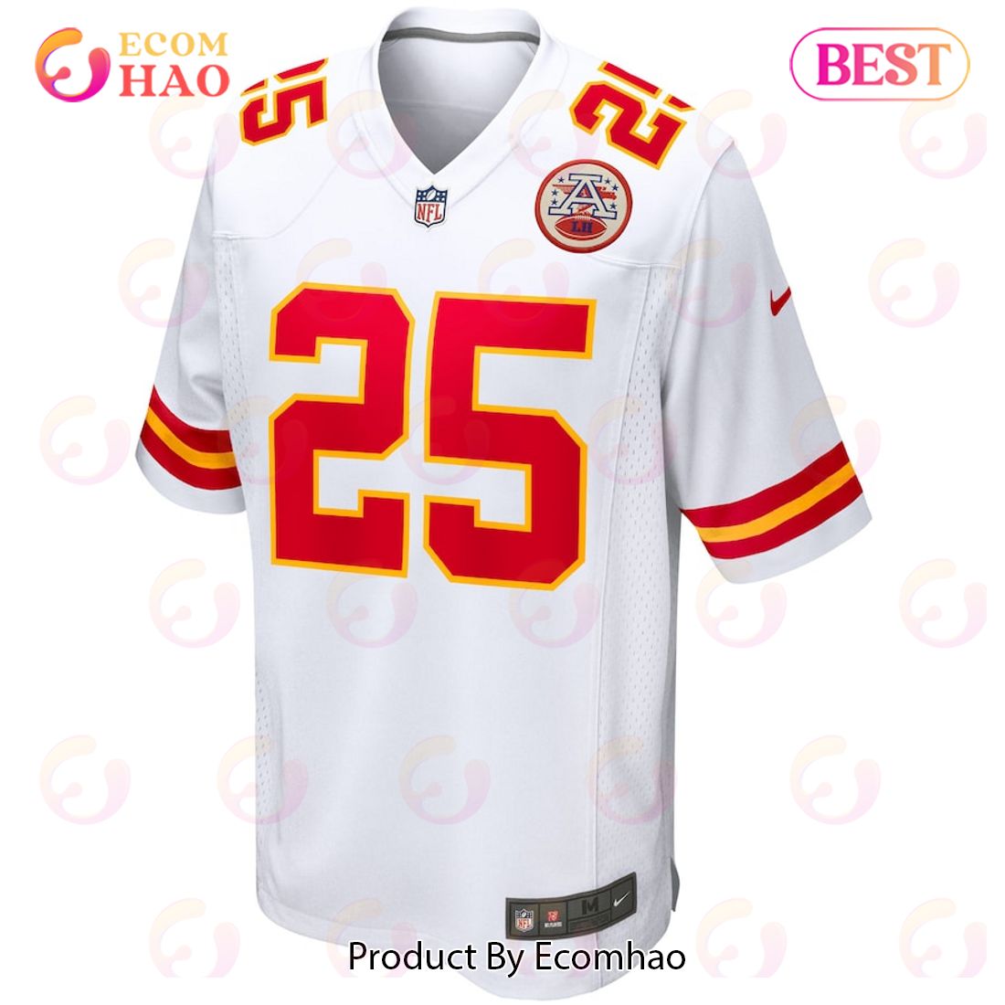 Clyde Edwards-Helaire Kansas City Chiefs Nike Game Jersey – White Luxury Items